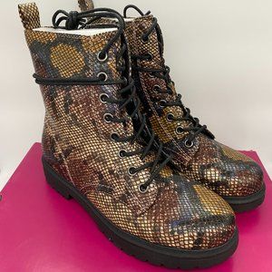 Women's SO Bowfin Combat Boots - Snake - 8.5